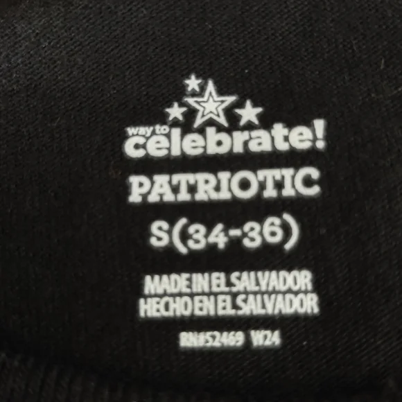 Celebrate Patriotic Motorcycle Shirt  Men's Black Sleeveless Eagle Skull Size S - Picture 5 of 6